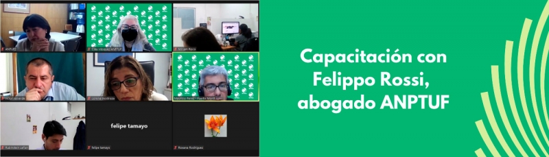 Capacitación con Felippo Rossi, abogado ANPTUF